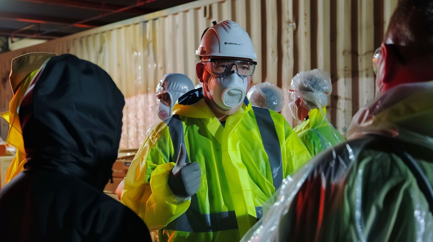 How does the UK Government Educate and Train Professionals in Asbestos Management?