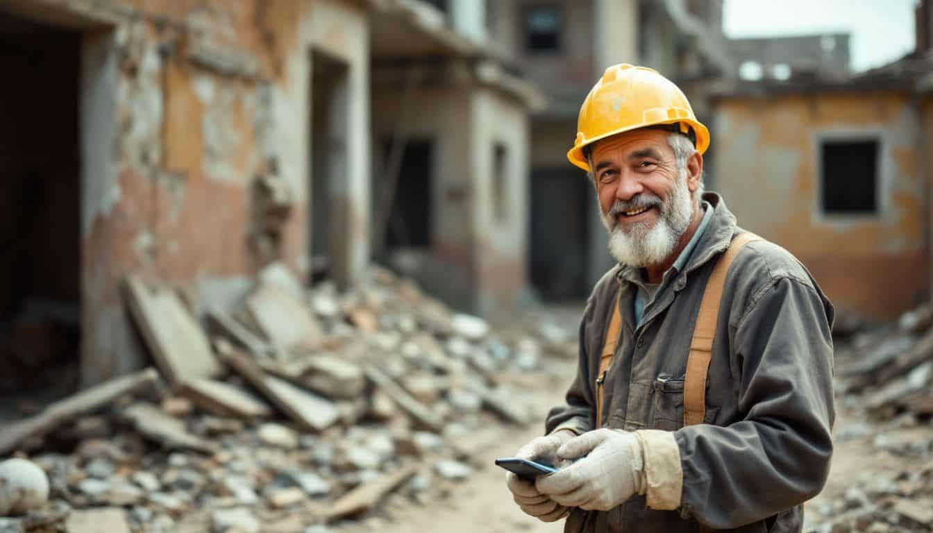 How can workers protect themselves from inhaling asbestos fibers while working in the construction industry?