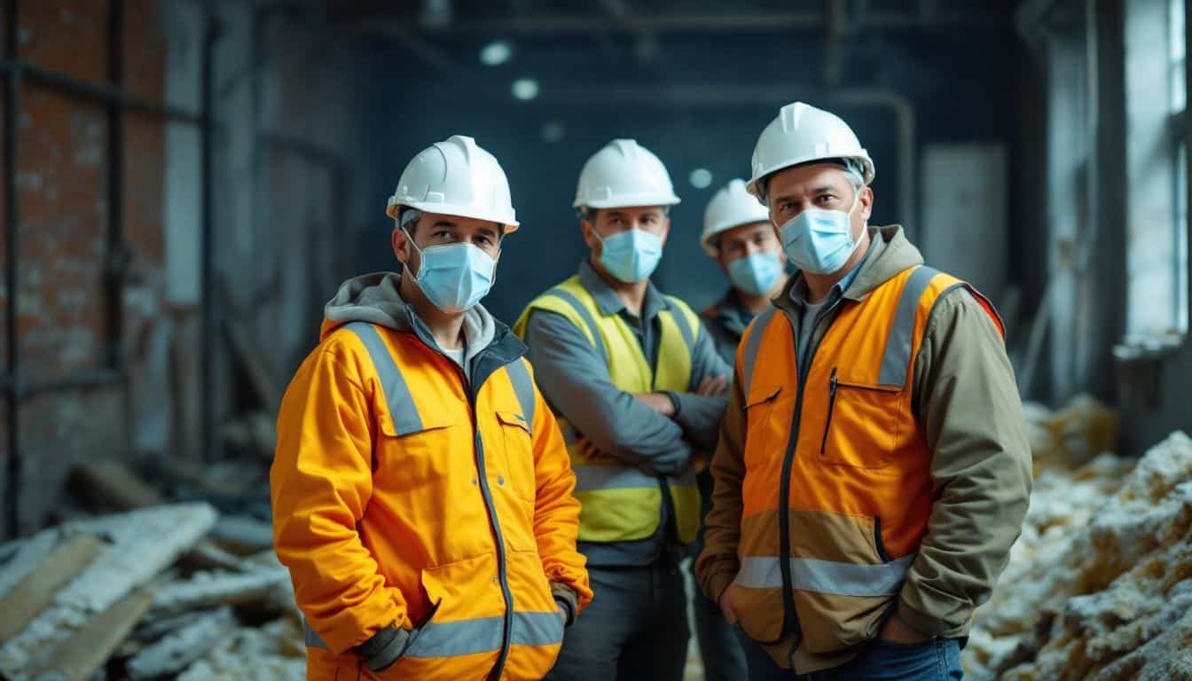 Are there any risks involved in conducting an asbestos survey in the workplace?