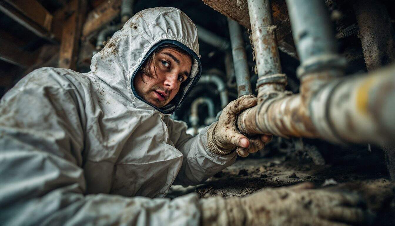 How can a buyer ensure that an asbestos survey has been conducted properly in a property transaction?