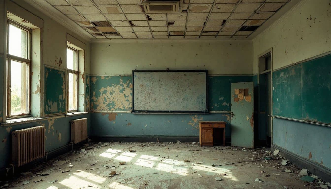What are the potential long-term effects of exposure to asbestos in schools?