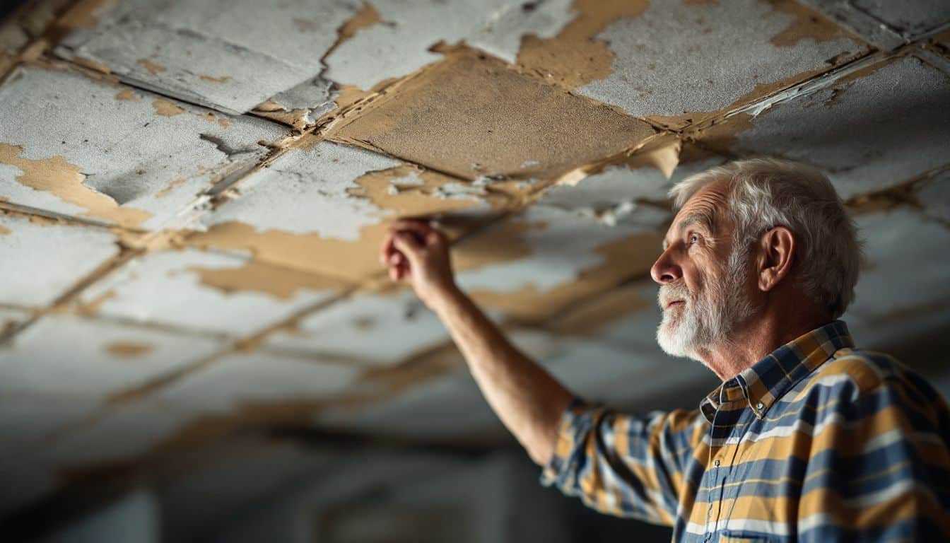 What are some potential health risks associated with asbestos in old buildings?