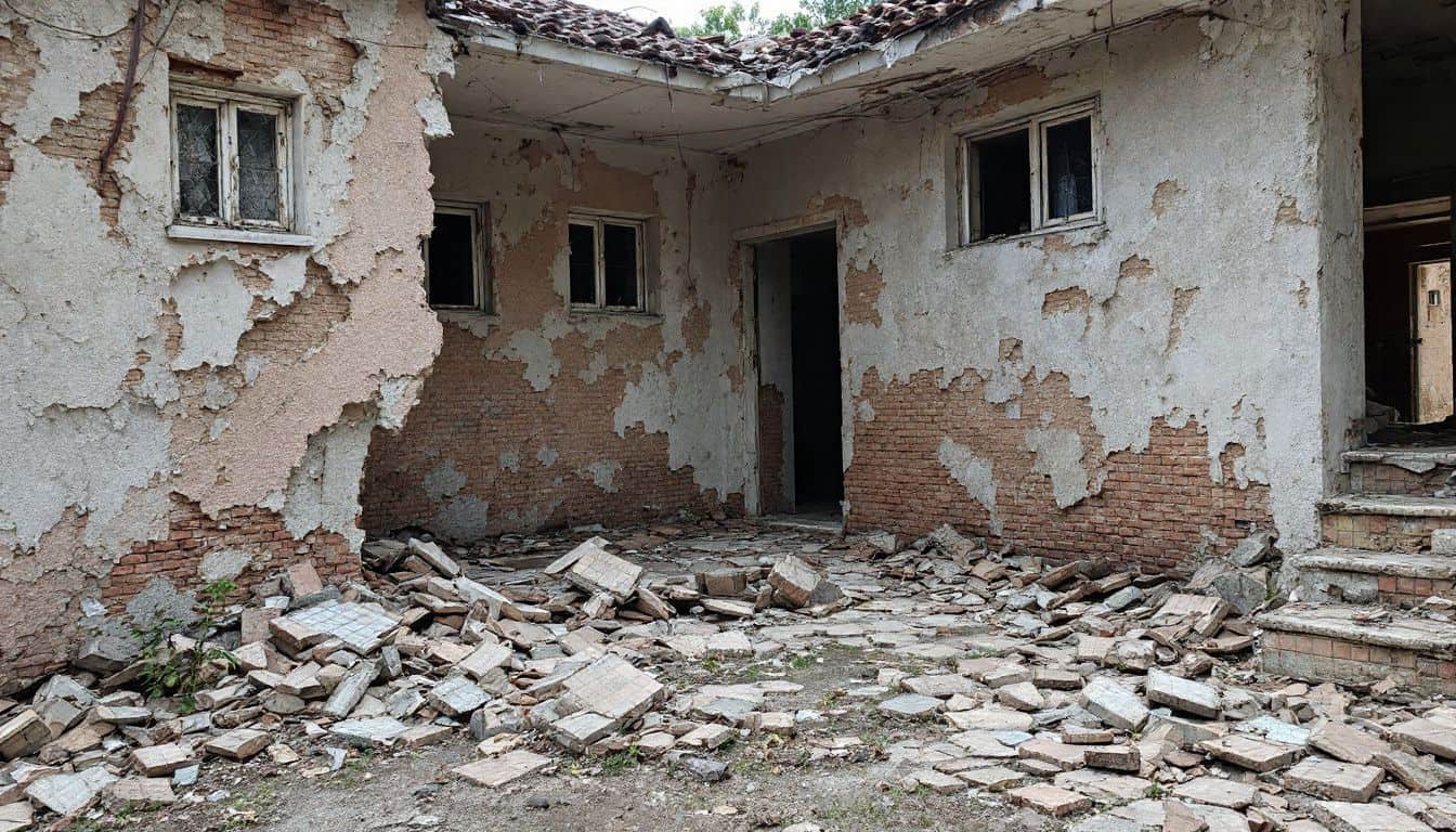 How does the presence of asbestos impact property maintenance costs?