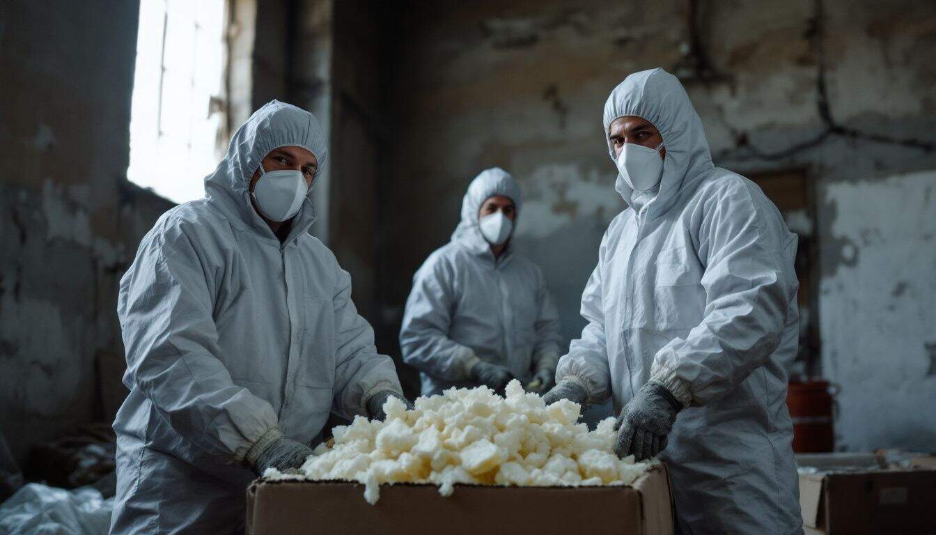 Are there any restrictions on where asbestos can be disposed of in the UK?