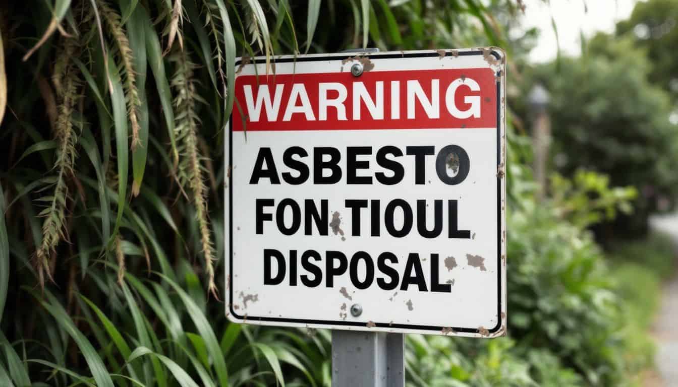 Do nearby residents need to be informed of asbestos disposal in their area?