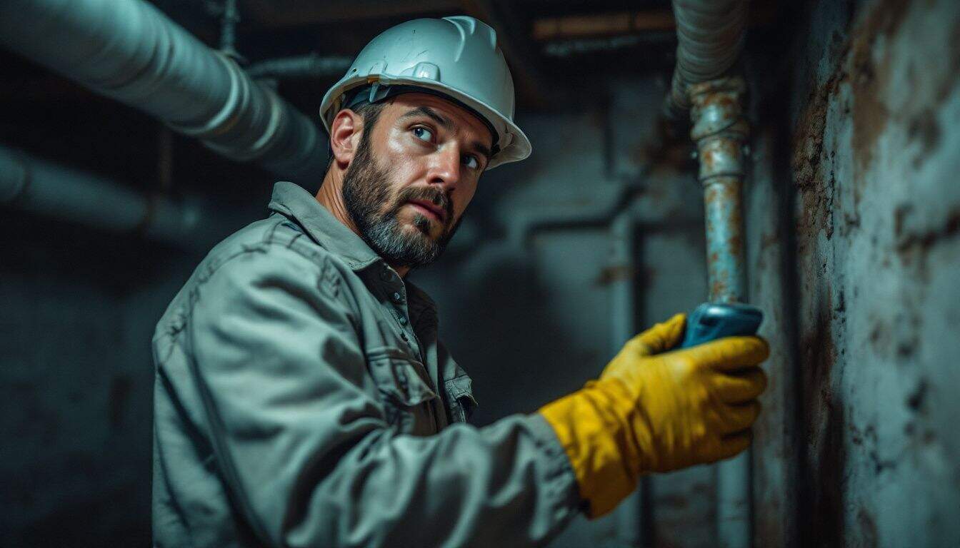 How do different occupations, such as construction workers or shipyard workers, experience long-term effects of asbestos exposure?