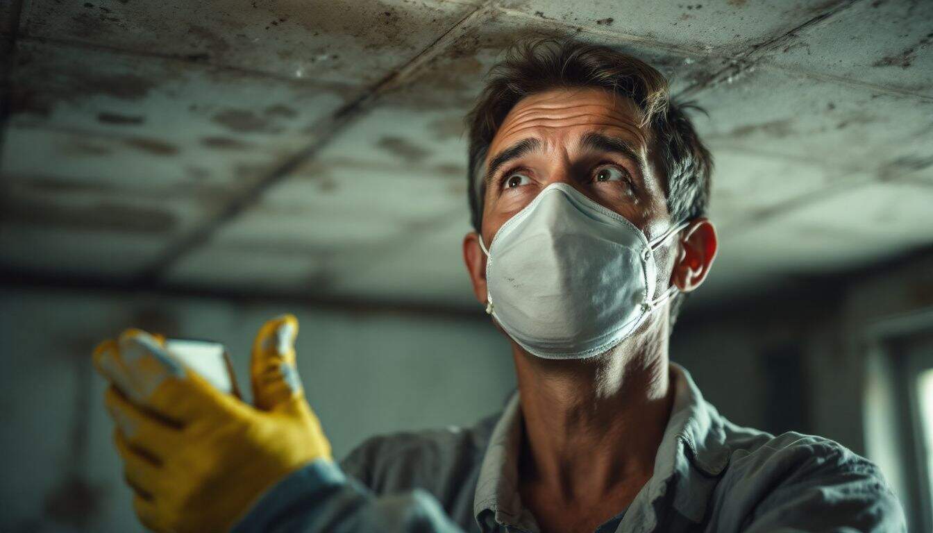 How does the presence of asbestos in older buildings impact long-term health for their inhabitants?