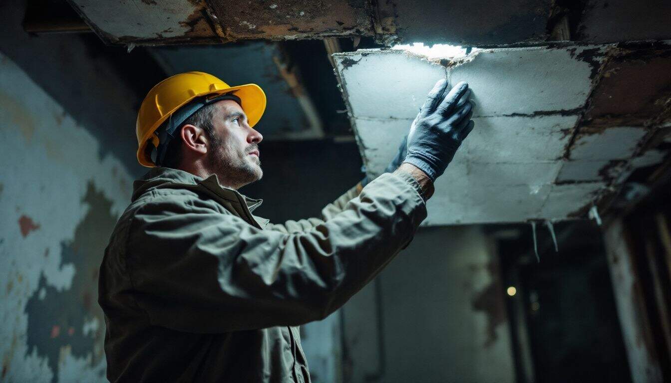 What is the role of a licensed asbestos surveyor in the UK?