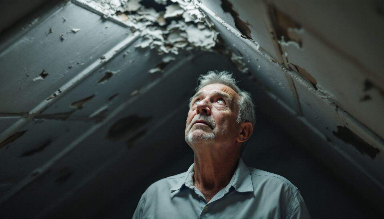 What are some warning signs that indicate the need for professional asbestos removal?