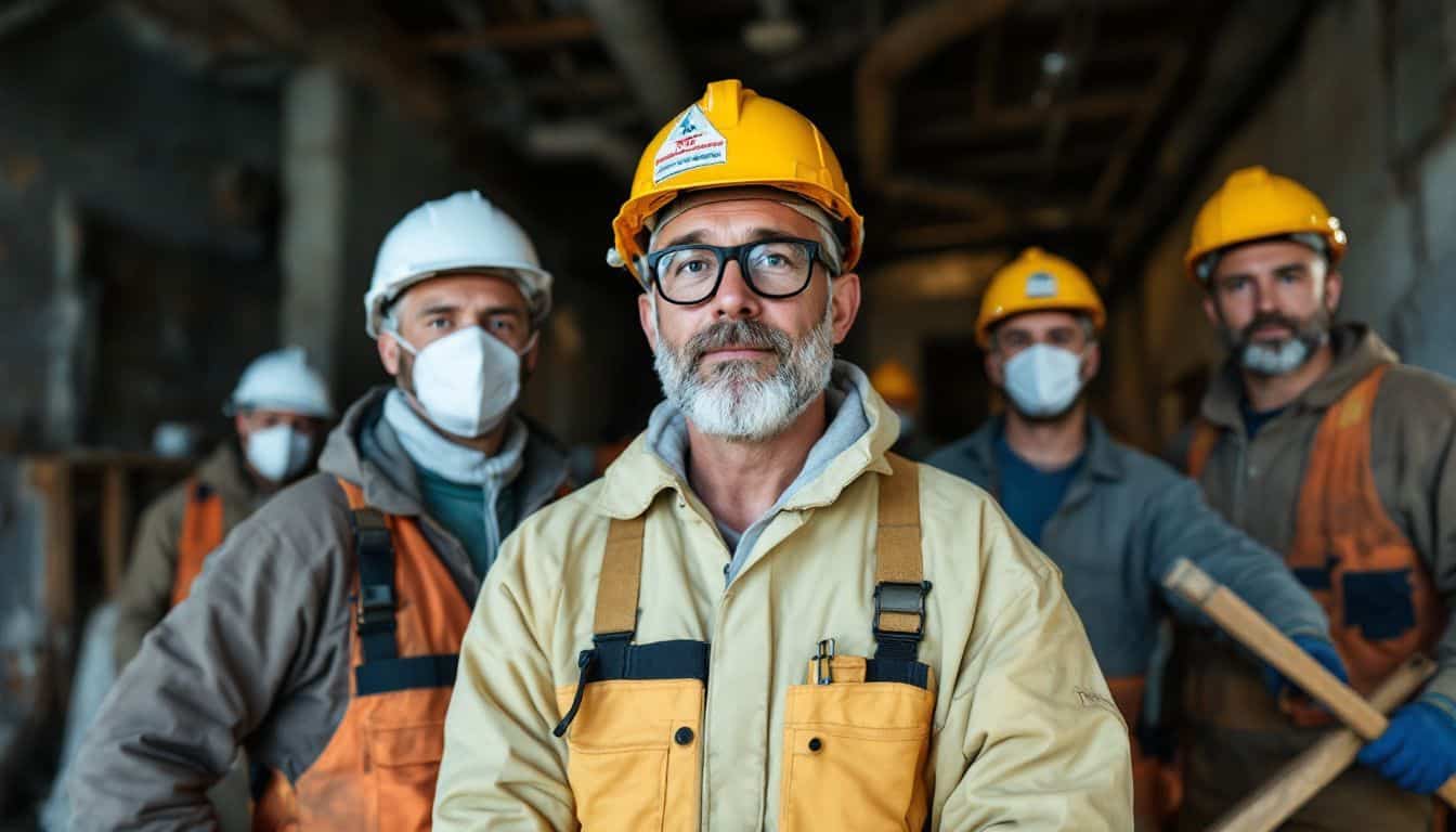 How has the ban on asbestos affected the UK construction industry?