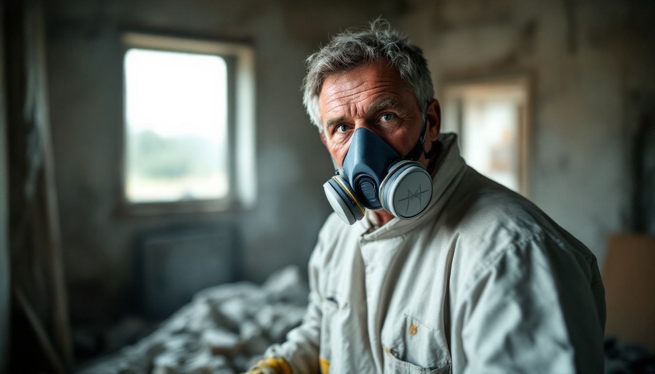 What measures have been taken to safely remove existing asbestos in buildings since the ban?