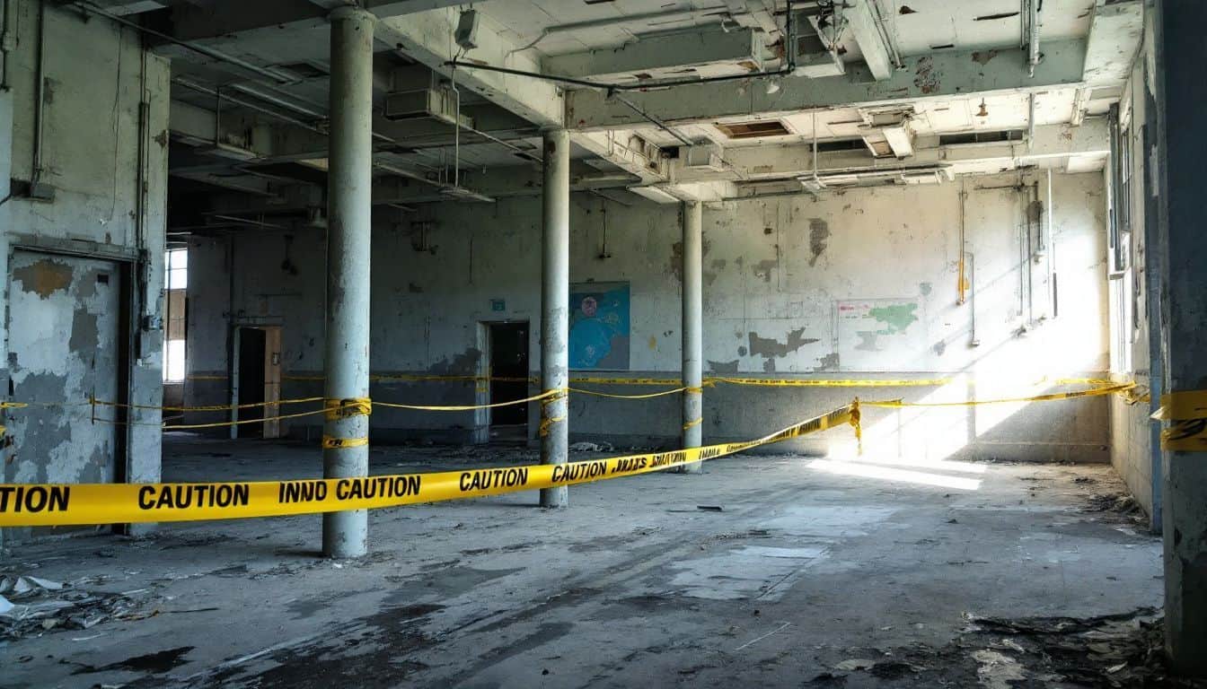 What steps are taken during an asbestos survey to protect public health?