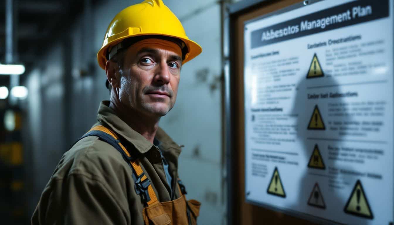 How can an asbestos management plan be effectively communicated to all employees?