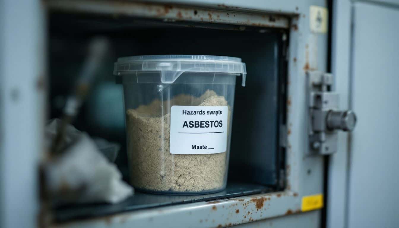 Are there any specific protocols for handling and disposing of asbestos samples?