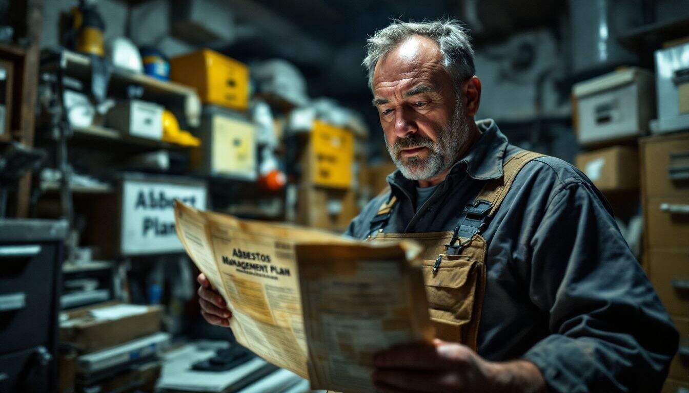 How often should asbestos management plans be reviewed and updated?