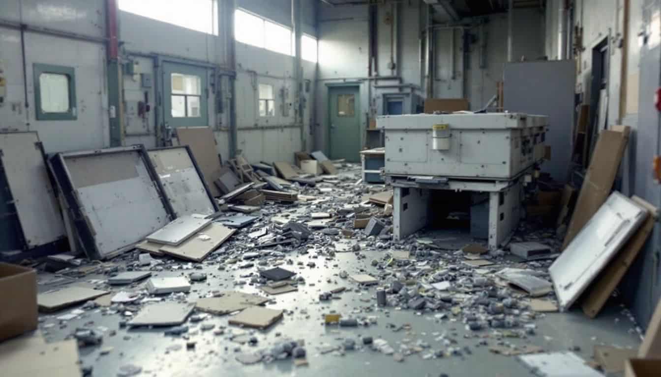 Are there any emergency response plans in place for incidents involving asbestos in the aerospace industry?