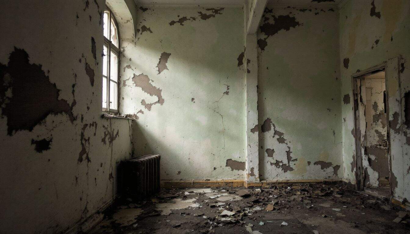 How do you identify and prioritize areas of a historic building for asbestos management?