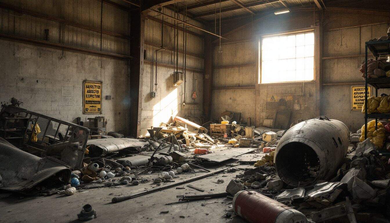 How does the aerospace industry educate and inform their workers about the dangers of asbestos exposure?