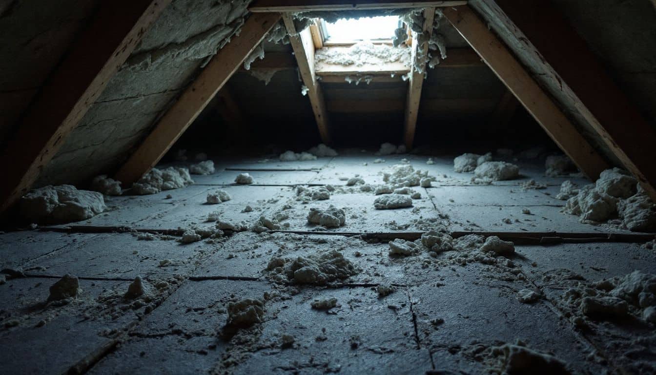 How does the location of asbestos found in a report affect an insurance claim?