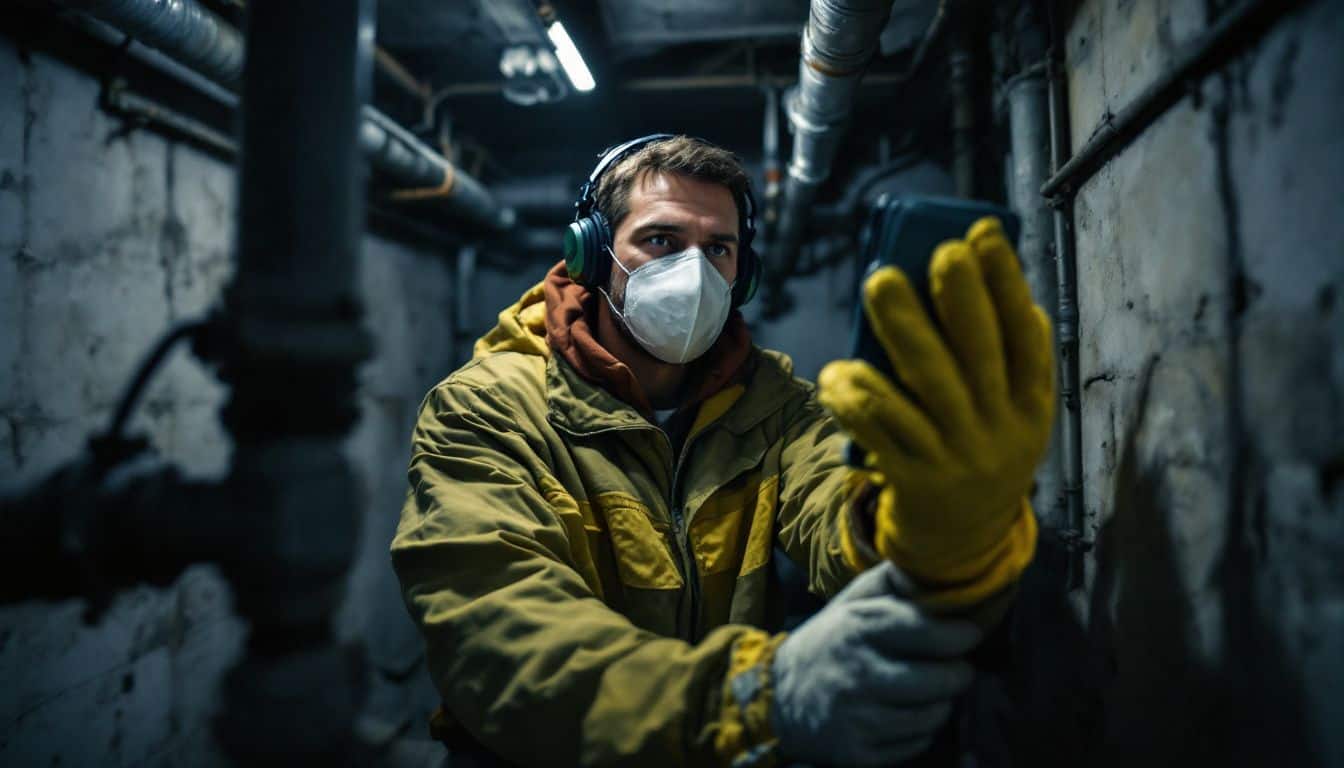 How does the presence of asbestos impact the management of historic buildings?