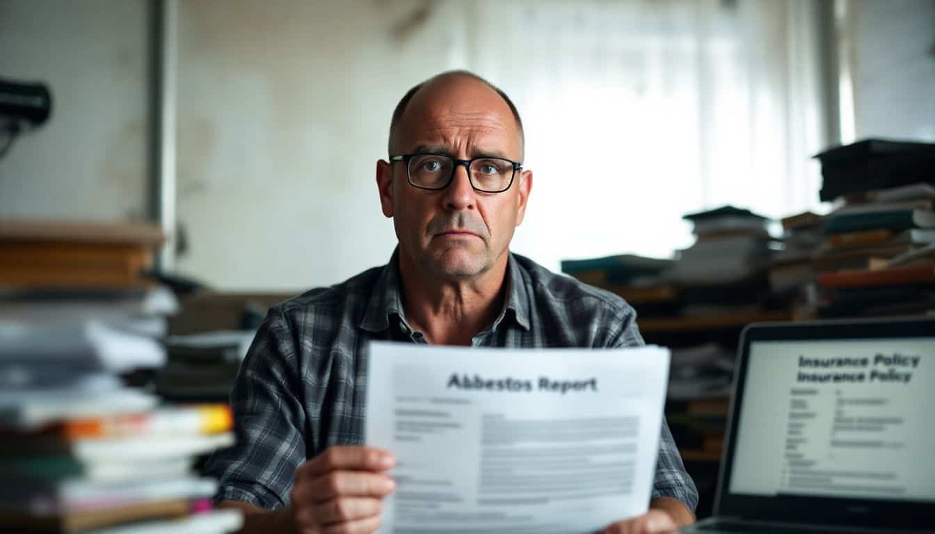 What criteria do insurance companies use to evaluate an asbestos report for a claim?