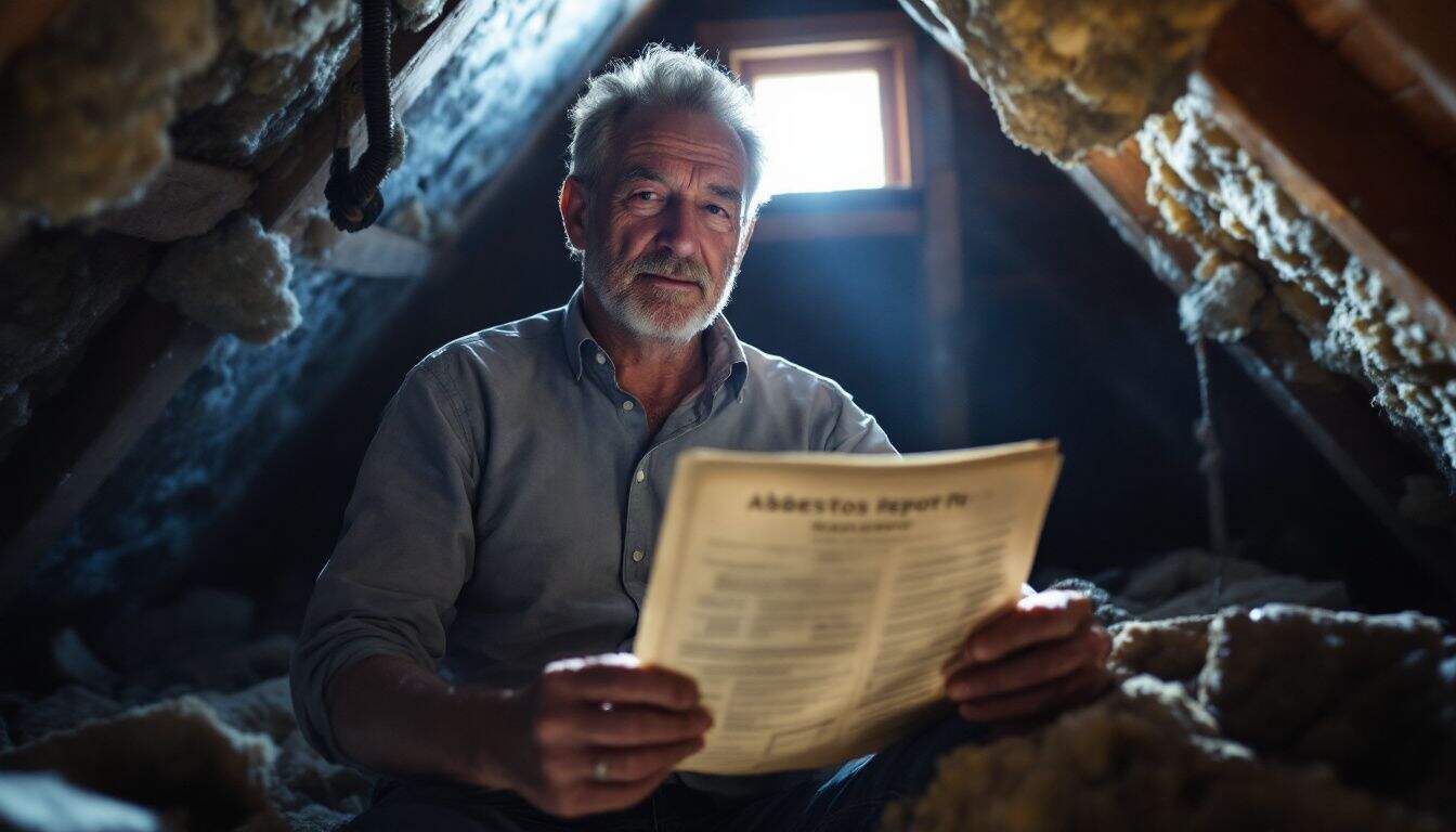 What impact does the age of an asbestos report have on an insurance claim?