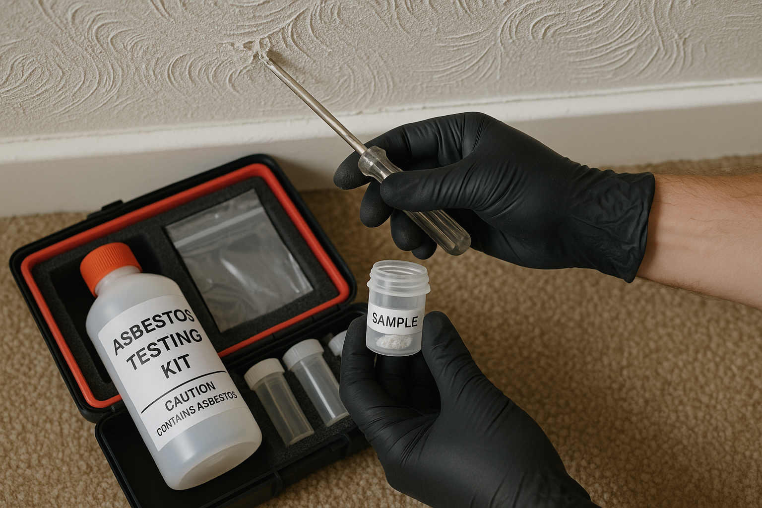 artex asbestos testing kit - Safely Test for Asbestos in Artex with a