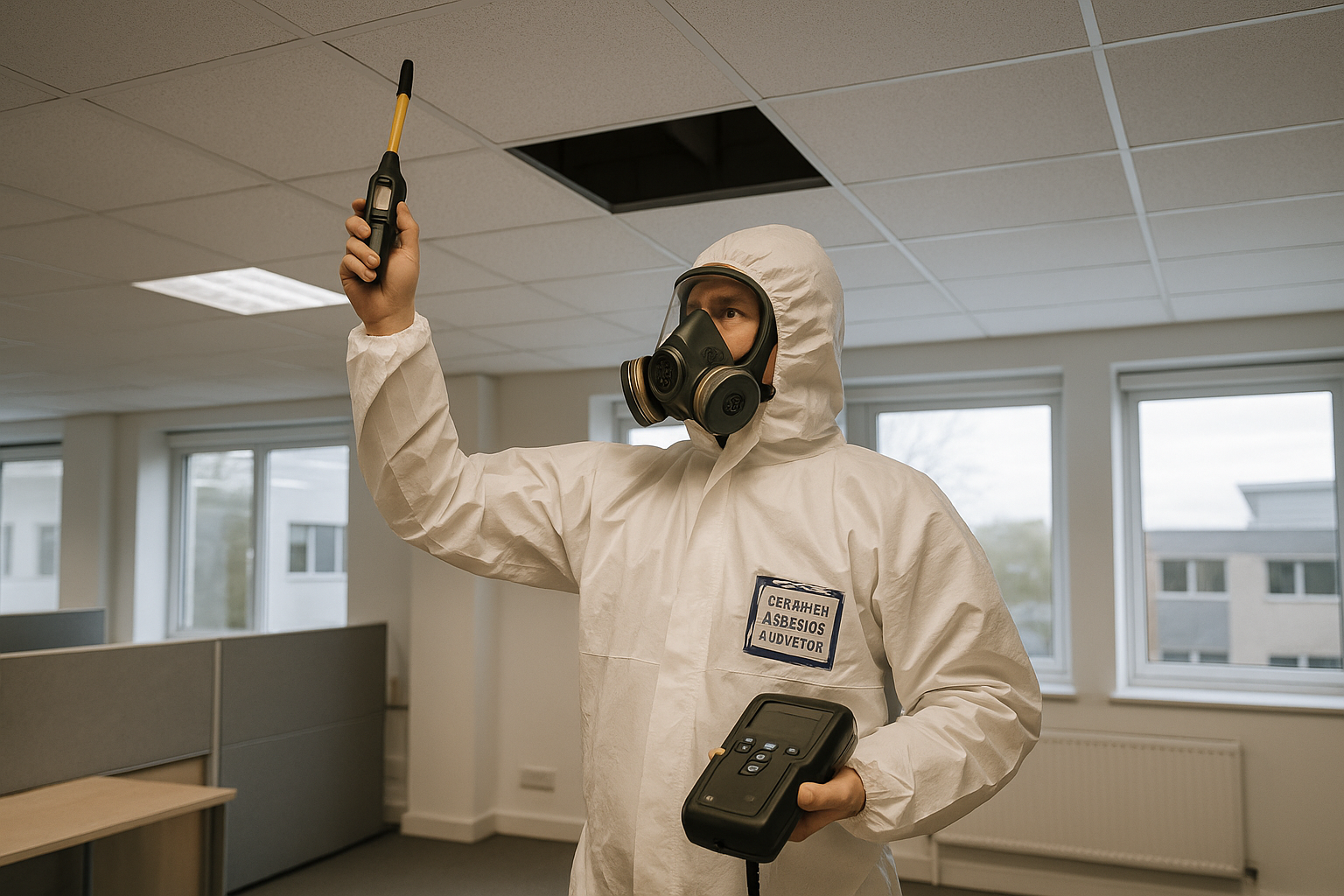 What happens if asbestos is found during a routine building inspection?