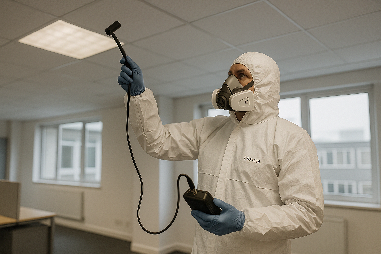 What steps should be taken after receiving an asbestos report?