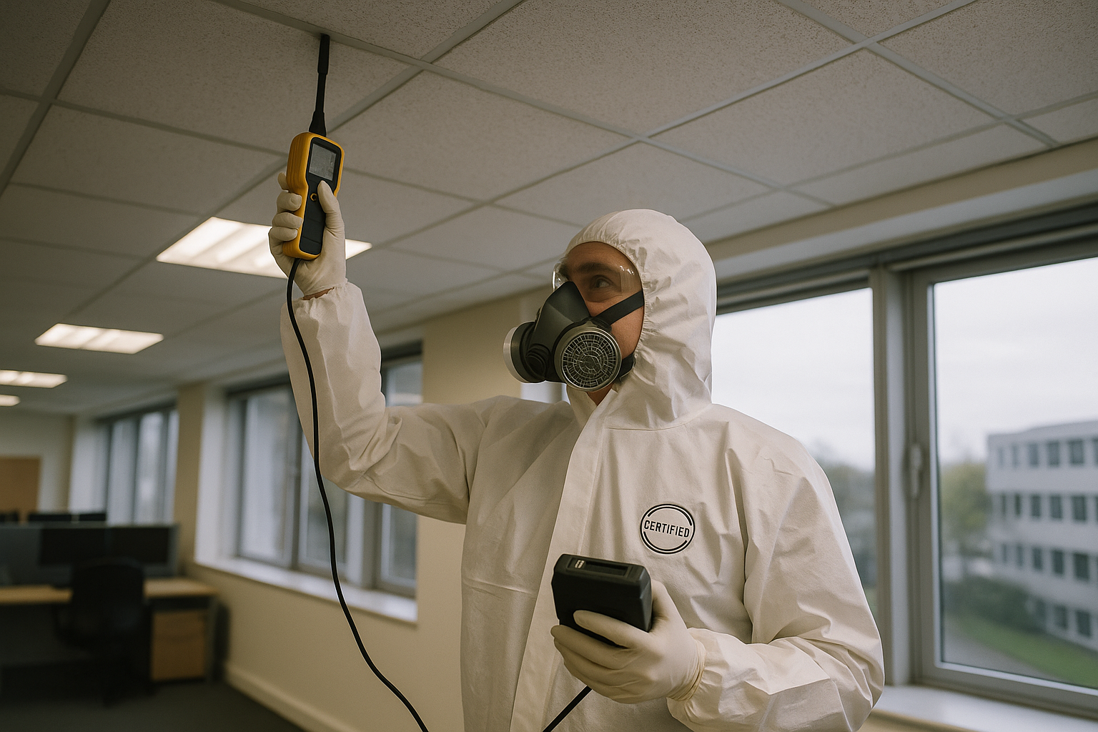 How often should an asbestos survey be conducted in your workplace?