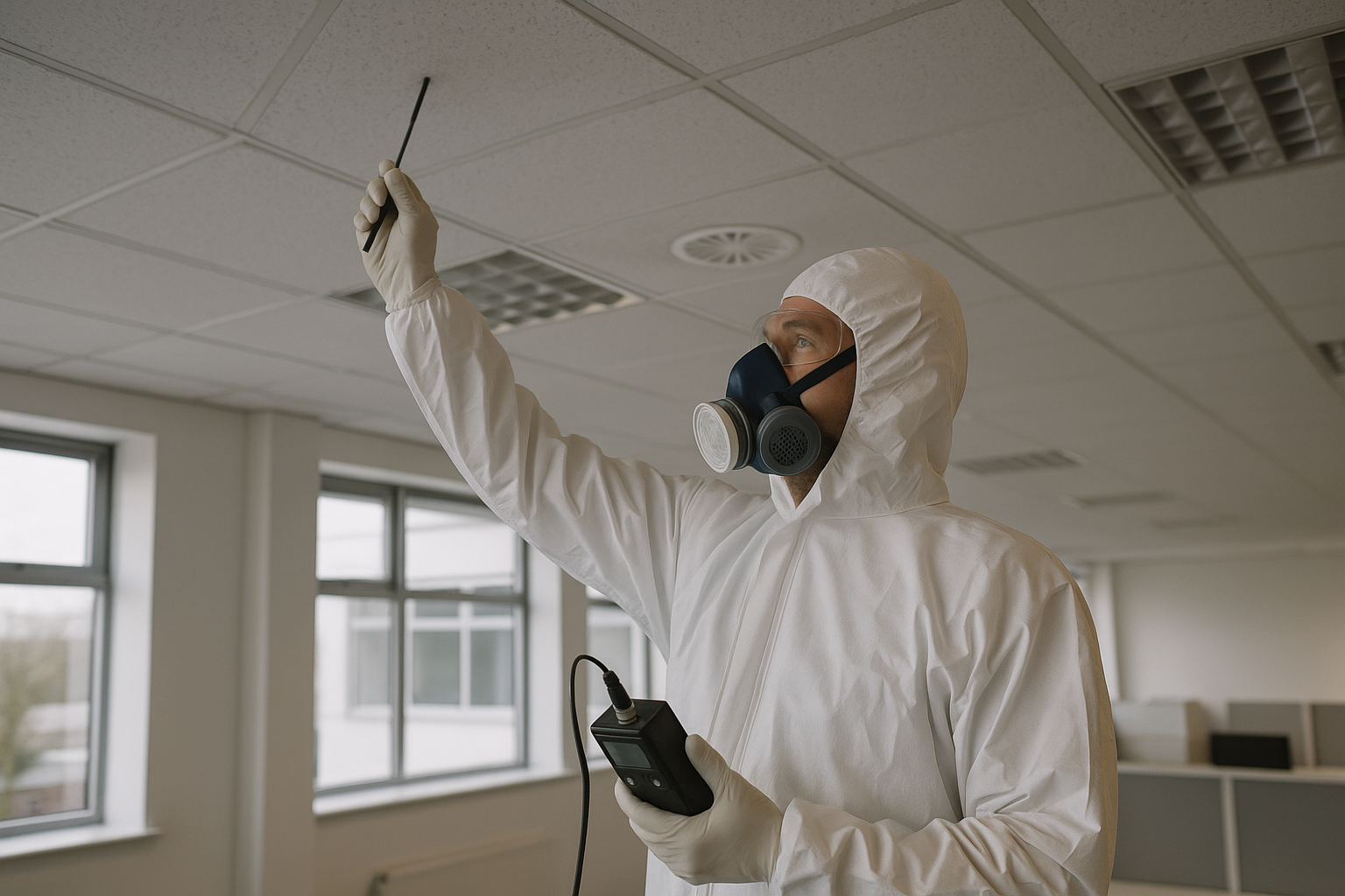 How does the presence of asbestos affect the insurance coverage of a property in a transaction?