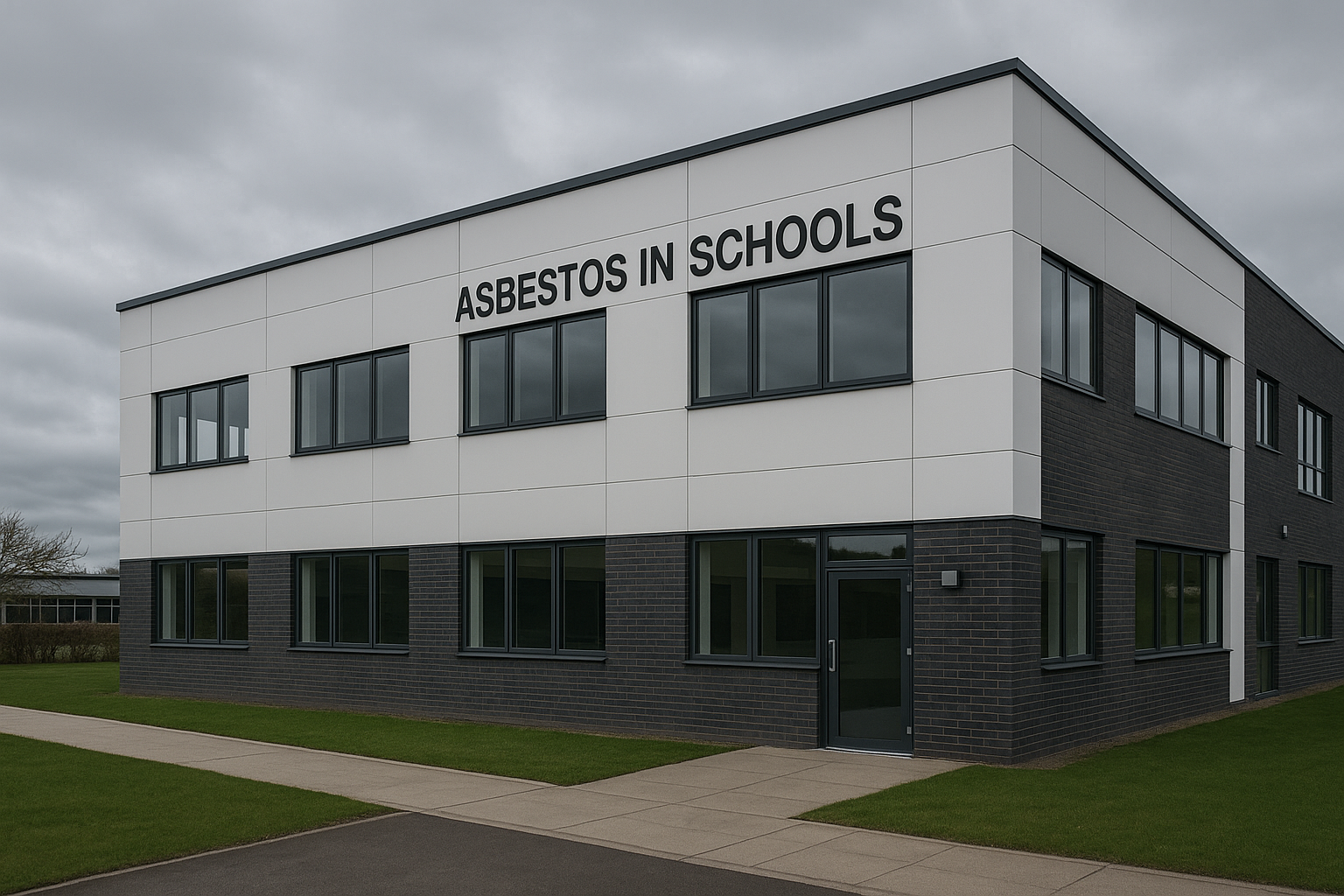 How does the age of a school building affect the likelihood of asbestos presence?