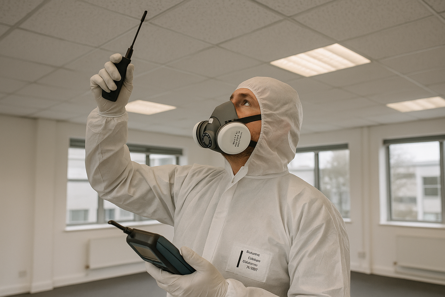 Can asbestos be found in all parts of an old building or only in specific areas?