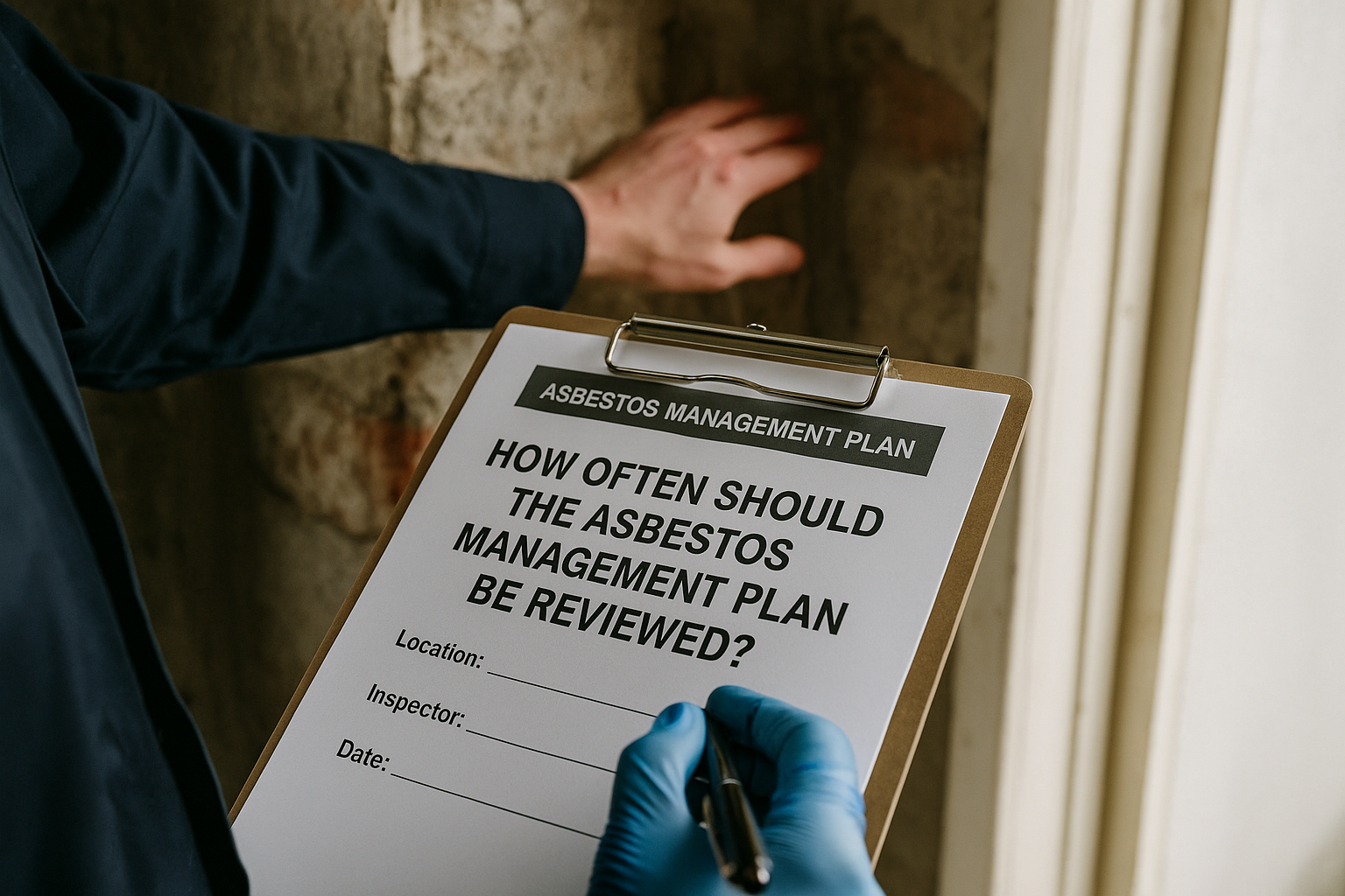 how often should the asbestos management plan be reviewed? - How often should asbestos management pla