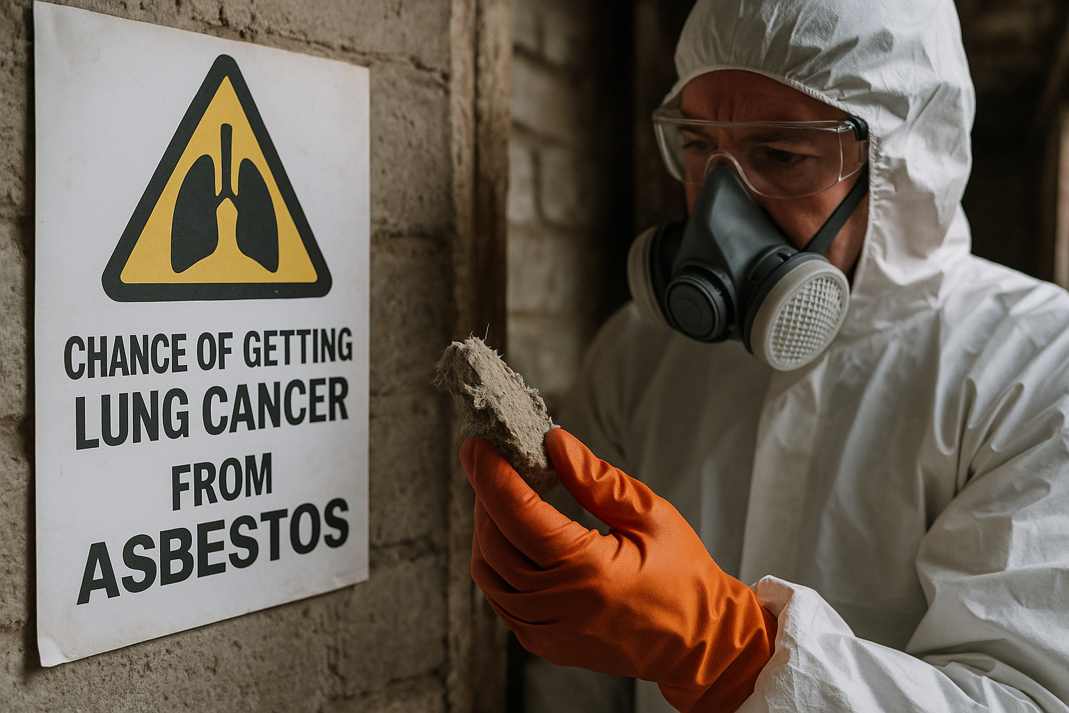 chances of getting lung cancer from asbestos - How does the risk of developing lung can