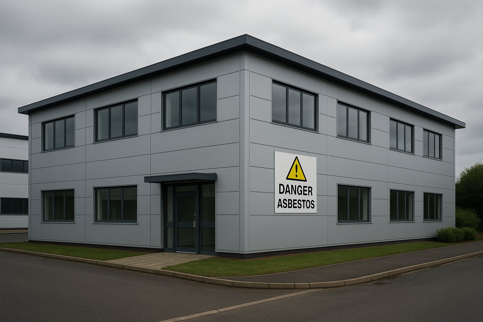 How does the body’s immune response to asbestos exposure affect long-term health risks?