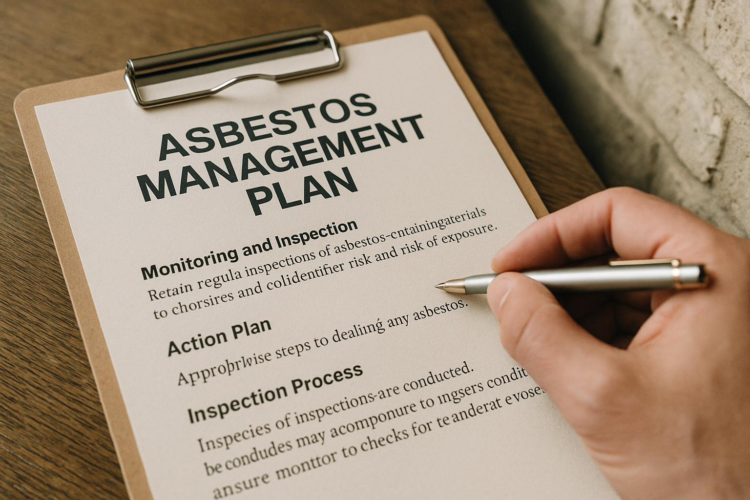 an asbestos management plan is very important. it includes details on monitoring and inspection, the action plan for dealing with any asbestos, and… - Asbestos Management Plans: An Essential 