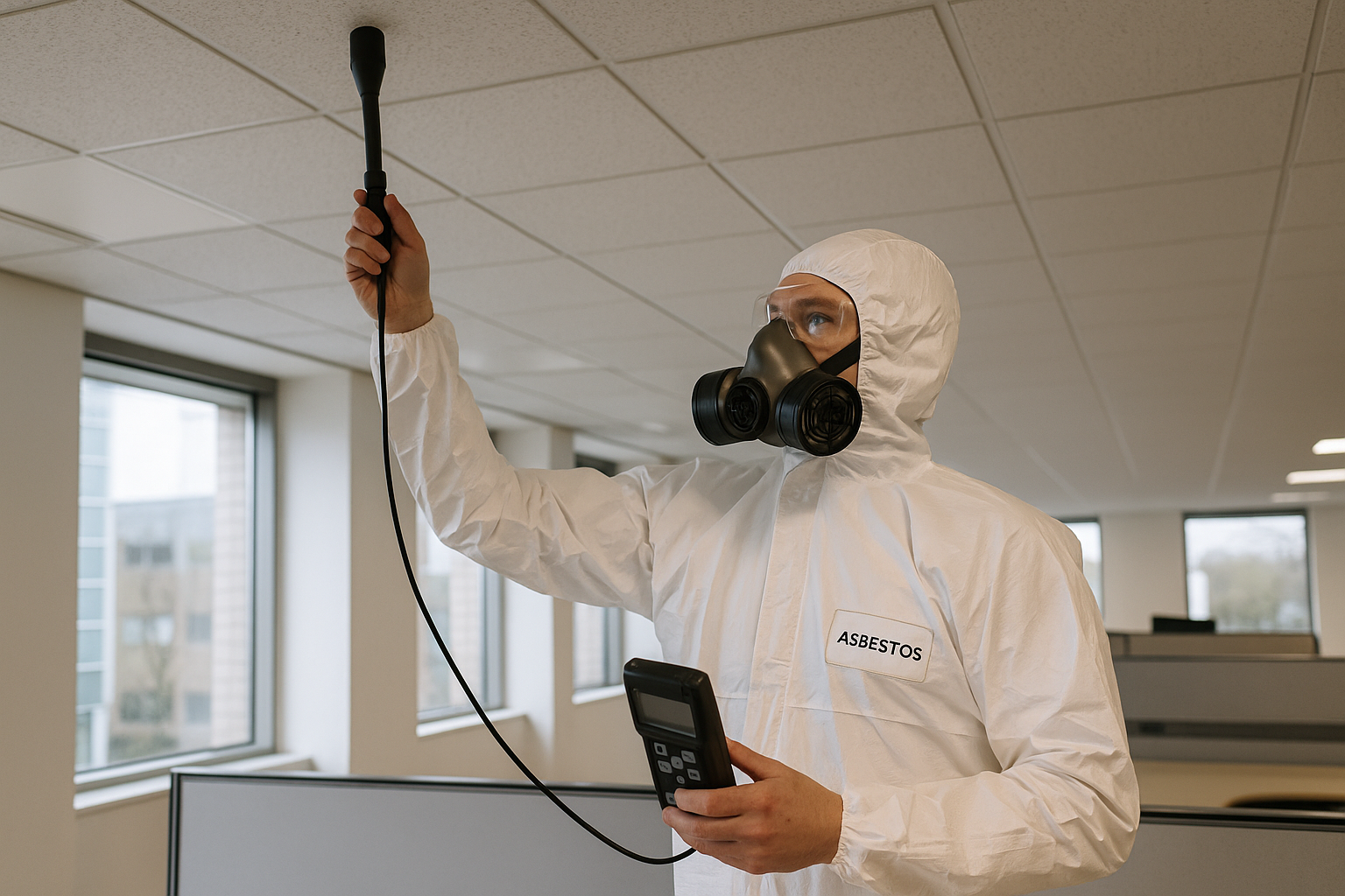 Are there any training or certification requirements for conducting asbestos surveys?