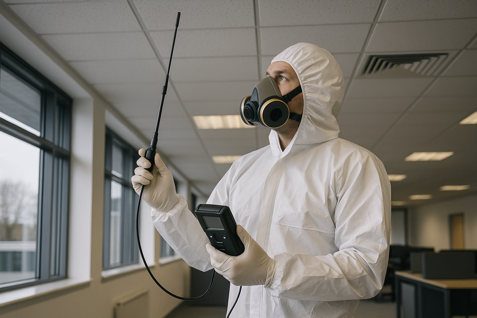 Are there any situations where an emergency asbestos survey would need to be conducted?