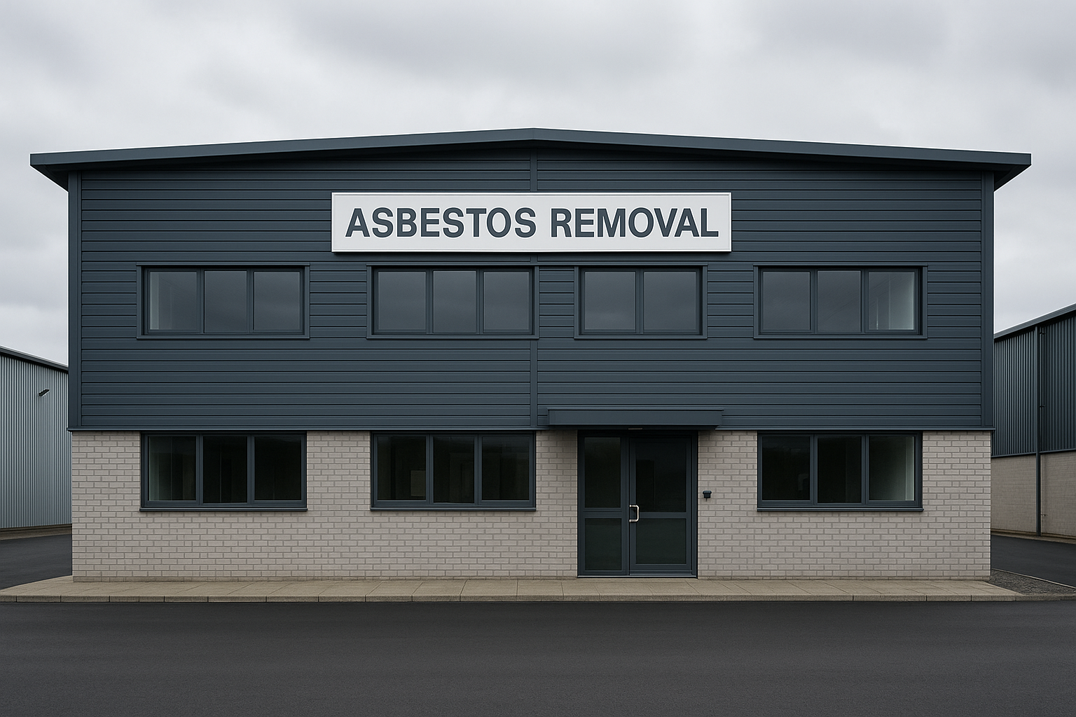 What happens to the asbestos once it is removed by a professional?
