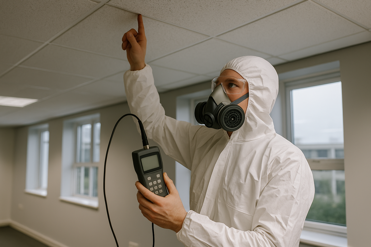 What measures are recommended in an asbestos report to protect public health?