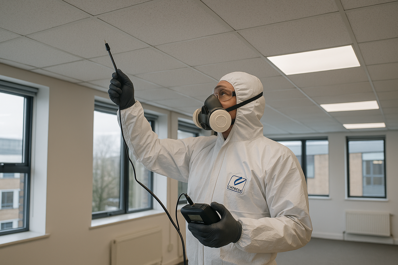 How can healthcare facilities ensure compliance with asbestos regulations?